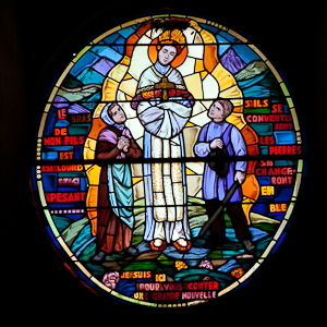 window in Eglise de l'Assomption de la Vierge Devoluy